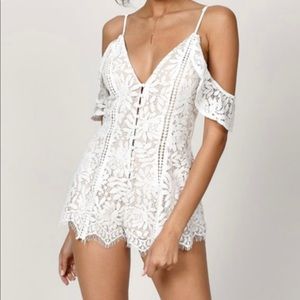 White Lace Romper